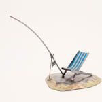 Kerry Whittle, Tiny Island, One chair and Fishing Rod