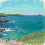 Andrew Barrowman, View Across Padstow Bay from the Coast Path