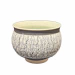 Hugh West, White Rim Crackle Glaze Vase