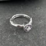 Marsha Drew, Rockpool Rustic Ring with Large Lilac Amethyst