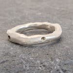 Marsha Drew, Rockpool Ring with Oxidised Dot Compass Points