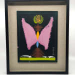 Outsider Art, 'Pink Butterfly with Birds' by Scottie Wilson