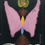 Scottie Wilson, Pink Butterfly with Birds