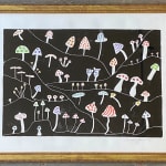 Hugo Guinness drawings and paintings, Mushrooms, 2021