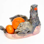 Claudia Rankin, Lion dog platter, 2024