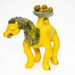 Claudia Rankin, Lion dog platter, 2024