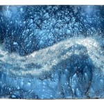 Meghann Riepenhoff, Littoral Drift #877 (Triptych, Mono Lake, CA 09.03.16, Splashing Waves and Sprinkler), 2016