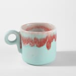 Susan Beiner, Condiment Bowl (Turquoise & Red), 2025