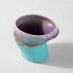 Susan Beiner, Condiment Bowl (Turquoise & Red), 2025