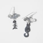 Annette Doreng-Stearns, Cloud earrings with balloon , 2023