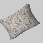 Mahota Textiles, Mahli (Wind) Small Pillow - White Cream