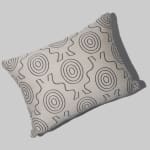 Mahota Textiles, Mahli (Wind) Small Pillow - White Cream