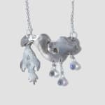 Annette Doreng-Stearns, Cloud earrings with balloon , 2023