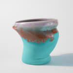 Susan Beiner, Condiment Bowl (Turquoise & Red), 2025