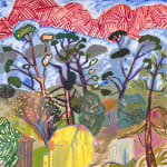 Lynne Flemons, Red Storm Clouds And Yellow Shed Nimmitabel, 2022
