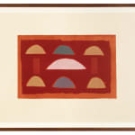 Breon O'Casey, Grey Squares on Red, 2001