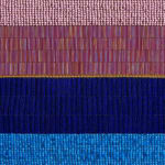 Dyani White Hawk, Untitled (Pink and Blue), 2022