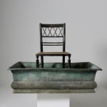 Regency Reeded Wrought Iron Garden Bench / Seat ( sold )