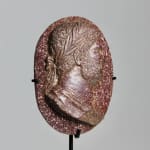 Grand Tour Porphyry Marble Medallion Of Emperor Hadrian ( sold )
