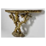 Victorian Large Scale Carved Stone Rustic Form Bird Bath / Fountain