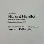 Richard Hamilton, Guggenheim (Black), 1970