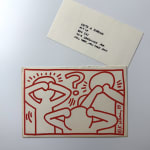 Keith Haring, 'ABSOLUT KEITH HARING' (VODKA & HARING AT THE WHITNEY, INVITATION CARD), 1986