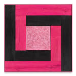 Douglas Melini, Untitled (Tree Painting-Double L, Pink and Black), 2020