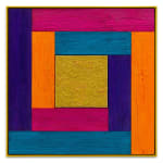 DOUGLAS MELINI, Untitled (Tree Painting-Coencentric, Magenta, Orange, Blue, Indigo), 2023