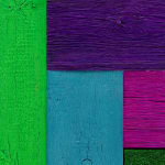 DOUGLAS MELINI, Untitled (Tree Painting-Coencentric, Purple, Turquoise, Magenta, Green), 2023
