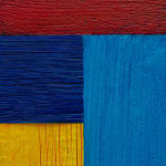 DOUGLAS MELINI, Untitled (Tree Painting-Coencentric, Red, Blue, Dark Blue, Yellow), 2023