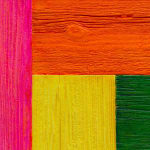 DOUGLAS MELINI, Untitled (Tree Painting-Coencentric, Orange, Yellow, Green, Pink), 2023