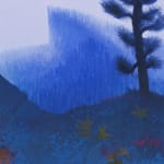 Inka Essenhigh, Blue Spruce and Waning Crescent Moon, 2021