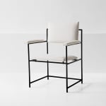 Geraldo de Barros, “Iron single armchair, manufactured by Unilabor”, 1955