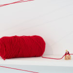 Liliana Porter, “The anarchist (woman in red)”, 2022