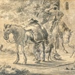 Pieter Cornelisz Verbeeck (Haarlem 1610 - 1654), Two Horsemen in front of a Tavern