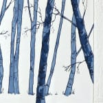 Rona MacLean, Birches, Blue, 2020