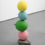 Gimhongsok, Untitled (short people) Lemon, Cadet Blue, Lime Green, Pink, 2022