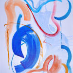 Simone Brewster, Sitting Bare in Blue, 2023