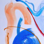 Simone Brewster, Sitting Bare in Blue, 2023