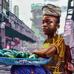 Daniel Onguene, Passage de balais, 2020