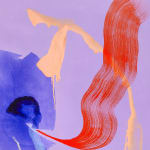 Simone Brewster, Sitting Bare in Blue, 2023
