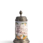 Große Lackvase mit Chinoiserie