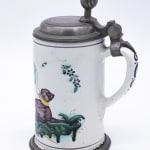 Große Lackvase mit Chinoiserie