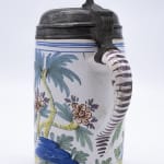 Große Lackvase mit Chinoiserie