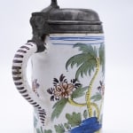 Große Lackvase mit Chinoiserie