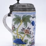 Große Lackvase mit Chinoiserie