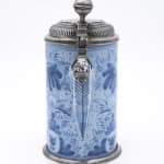 Große Lackvase mit Chinoiserie