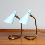 Giuseppe Ostuni, A Pair of Vipere Table Lamps, Circa 1950s