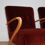 Guglielmo Ulrich, A Pair of Italian Armchairs, Circa 1960s