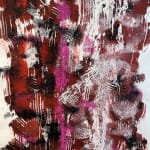 William Gear, Pink and Red Verticals, 1959